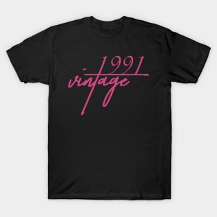 1991 Vintage. 29th Birthday Cool Gift Idea T-Shirt